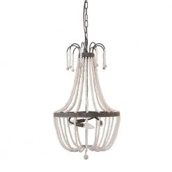 3-Light Black Vintage Wood Beaded Candlestick Chandelier Farmhouse with Adjustable Hanging Chain by Bella Depot -Bella Depot || ULTRALAST GREEN Sales black bella depot chandeliers fc4032 3b 4f 1000