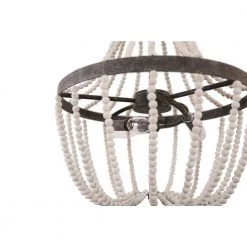 3-Light Black Vintage Wood Beaded Candlestick Chandelier Farmhouse with Adjustable Hanging Chain by Bella Depot -Bella Depot || ULTRALAST GREEN Sales black bella depot chandeliers fc4032 3b 66 1000