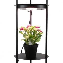 63 in. Round Floor Lamp with Shelves, Black Bookshelf Lamp with 2 USB Ports by Cedar Hill -Bella Depot || ULTRALAST GREEN Sales black bookshelf lamp cedar hill floor lamps 420702 1f 1000