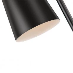 61 in. Black Metal Arched Floor Lamp with Shade by Cedar Hill -Bella Depot || ULTRALAST GREEN Sales black cedar hill floor lamps 410907 1f 1000