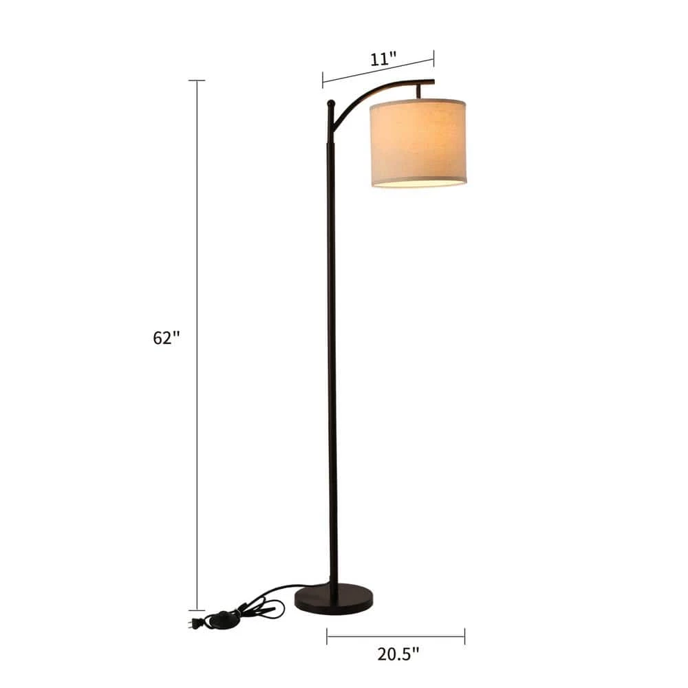 62 in. Black Floor Lamp by Cedar Hill 8 62 in. Black Floor Lamp by Cedar Hill - Image 7