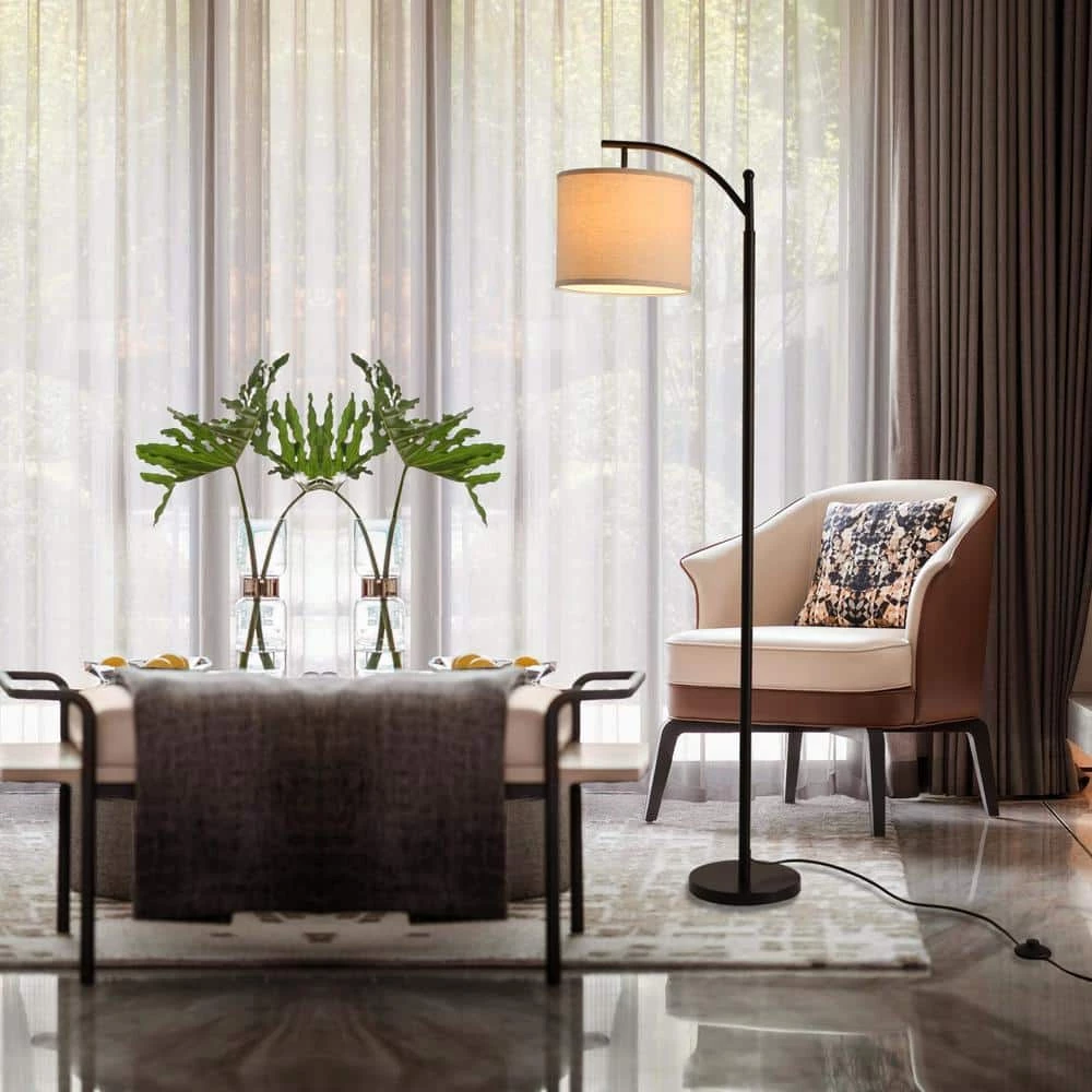 62 in. Black Floor Lamp by Cedar Hill 10 62 in. Black Floor Lamp by Cedar Hill - Image 9