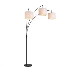 82 in. Black Indoor Floor Lamp with 3-Light Tree Arc Decor by Cedar Hill -Bella Depot || ULTRALAST GREEN Sales black cedar hill floor lamps 418508 44 1000