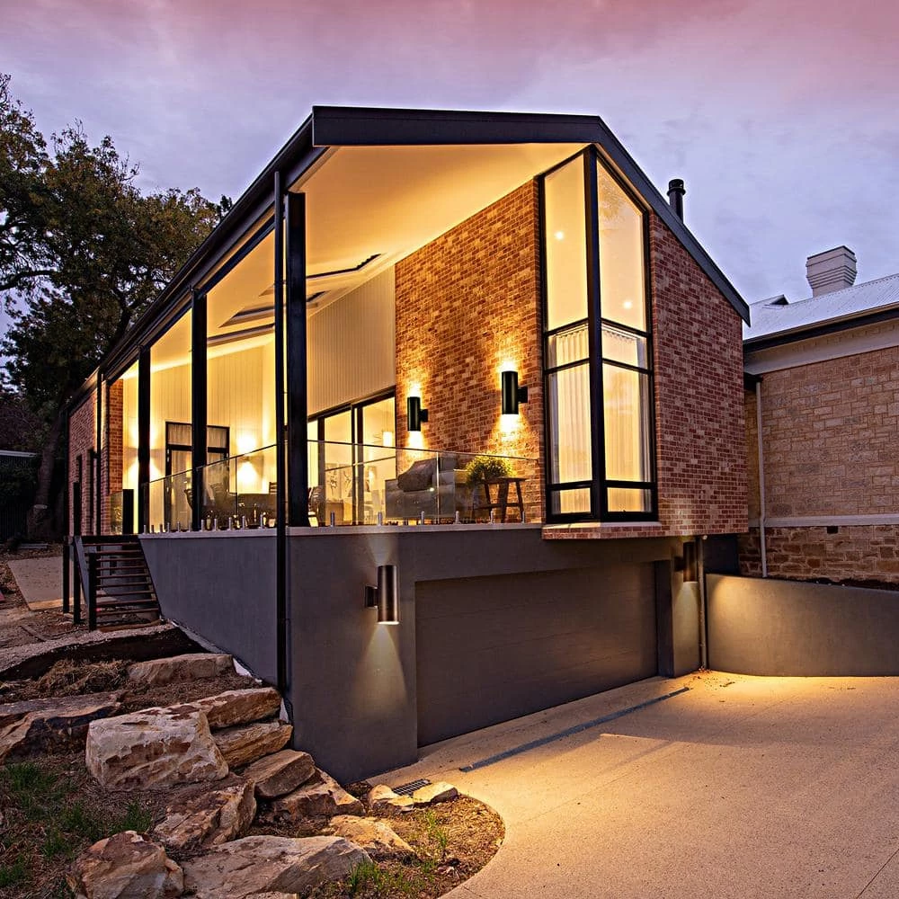 11 in. Cylinder Black LED Outdoor Wall Sconce by Cedar Hill 6 11 in. Cylinder Black LED Outdoor Wall Sconce by Cedar Hill - Image 5