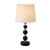 17 in. Black Table Lamp with Fabric Shade by Cedar Hill -Bella Depot || ULTRALAST GREEN Sales black cedar hill table lamps 414302 64 1000