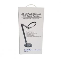30.5 in. White/Black LED Desk Lamp with Dimmer Function by Innoled -Bella Depot || ULTRALAST GREEN Sales black innoled desk lamps inno mdl10w4kd blk 1f 1000