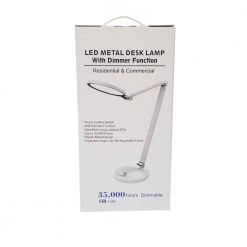 30.5 in. White/Black LED Desk Lamp with Dimmer Function by Innoled -Bella Depot || ULTRALAST GREEN Sales black innoled desk lamps inno mdl10w4kd blk 4f 1000