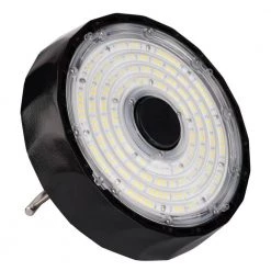 Hurricane UFO 1.1 ft. 400-Watt Equivalent Integrated LED Black High Bay Light by Innoled