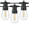 15-Light Outdoor/Indoor 48 ft. Plug-in Globe Bulb LED String Lights with S14 Single Filament Bulbs by Cedar Hill -Bella Depot || ULTRALAST GREEN Sales black light string cedar hill string lights 108102 64 1000