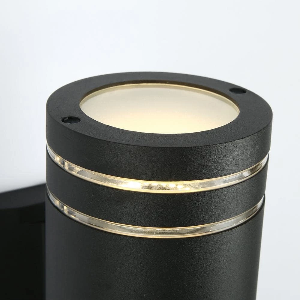 11 in. LED Wall Lights, Waterproof 25-Watt Cylinder Up and Down Wall Lights for Yard Garage by Cedar Hill 6 11 in. LED Wall Lights, Waterproof 25-Watt Cylinder Up and Down Wall Lights for Yard Garage by Cedar Hill - Image 4