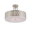 17 in. 4-Light Brushed Nickel Semi-Flush Mount Light by Cedar Hill -Bella Depot || ULTRALAST GREEN Sales brushed nickel cedar hill flush mount lights 418804 64 1000