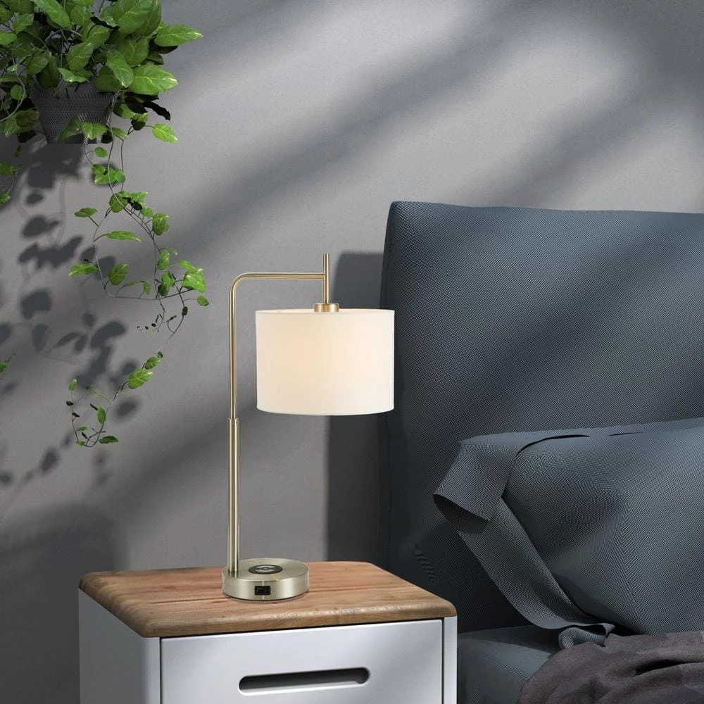 25 in. Touch Indoor Table Lamp with Wireless Charger and USB Ports by Cedar Hill 4 25 in. Touch Indoor Table Lamp with Wireless Charger and USB Ports by Cedar Hill - Image 2