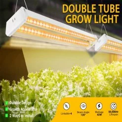 48 in. 42-Watt Indoor LED Grow Light Cool White full spectrum plant light by Cedar Hill -Bella Depot || ULTRALAST GREEN Sales cedar hill grow light kits 419001 31 1000