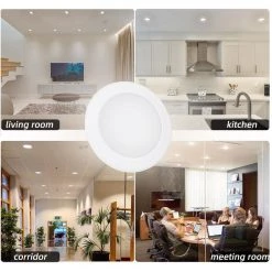 7.5 in. Tunable CCT Integrated LED J-Box or Recessed Can Mounted Disk Light by Cedar Hill -Bella Depot || ULTRALAST GREEN Sales cedar hill recessed lighting trims 413201 4f 1000