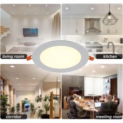 6 in. Tunable CCT Integrated LED White Recessed Trim Down Light (4-Pack) by Cedar Hill 10 6 in. Tunable CCT Integrated LED White Recessed Trim Down Light (4-Pack) by Cedar Hill -Bella Depot || ULTRALAST GREEN Sales cedar hill recessed lighting trims 413401 4f 1000