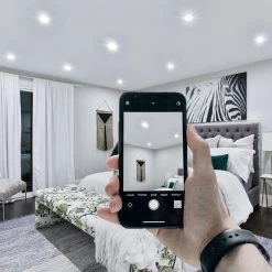 6 in. Tunable CCT Integrated LED White Recessed Trim Down Light (4-Pack) by Cedar Hill 13 6 in. Tunable CCT Integrated LED White Recessed Trim Down Light (4-Pack) by Cedar Hill -Bella Depot || ULTRALAST GREEN Sales cedar hill recessed lighting trims 413401 fa 1000