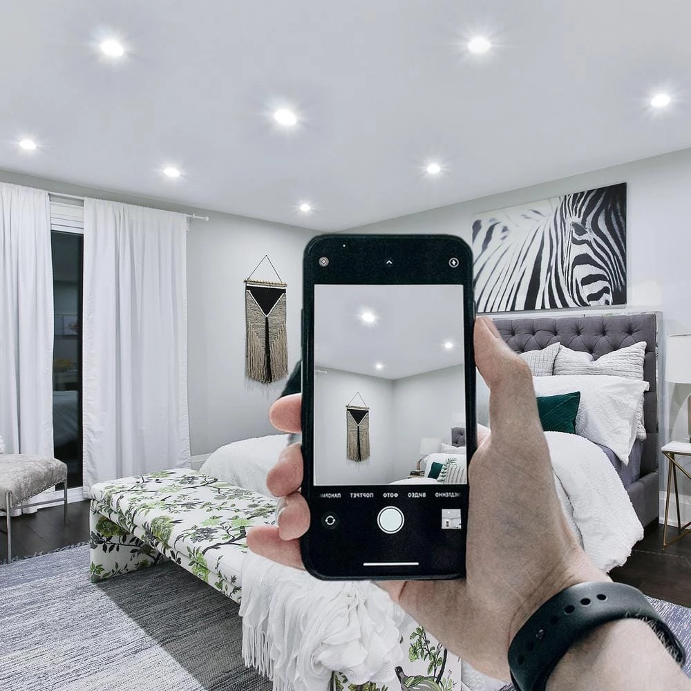 6 in. Tunable CCT Integrated LED White Recessed Trim Down Light (4-Pack) by Cedar Hill 7 6 in. Tunable CCT Integrated LED White Recessed Trim Down Light (4-Pack) by Cedar Hill - Image 6