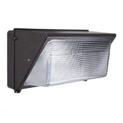 40-Watt Charcoal Black Integrated LED Wall Pack Light 5700K with Photocell by Innoled