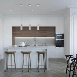 1-Light Glass LED Clear Cylinder Pendant by Cedar Hill -Bella Depot || ULTRALAST GREEN Sales clear cedar hill pendant lights 412005 44 1000