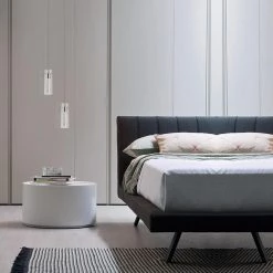 1-Light Glass LED Clear Cylinder Pendant by Cedar Hill -Bella Depot || ULTRALAST GREEN Sales clear cedar hill pendant lights 412005 76 1000