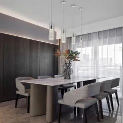 1-Light Glass LED Clear Cylinder Pendant by Cedar Hill -Bella Depot || ULTRALAST GREEN Sales clear cedar hill pendant lights 412005 fa 1000