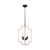 4-Light Farmhouse Distressed White Irregular Rectangle Wood Candle Chandelier Adjustable Pendant Light by Bella Depot -Bella Depot || ULTRALAST GREEN Sales distressed white bella depot chandeliers fc4052 4w 64 1000