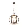 Farmhouse 6-Light Distressed White Wood Crown Caged Chandelier Vintage Candlestick Pendant with Adjustable Chain by Bella Depot 1 Farmhouse 6-Light Distressed White Wood Crown Caged Chandelier Vintage Candlestick Pendant with Adjustable Chain by Bella Depot -Bella Depot || ULTRALAST GREEN Sales distressed white bella depot chandeliers fc4053 6w 64 1000