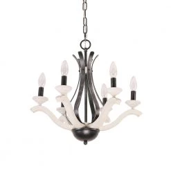 Vintage 6-Light Distressed White Farmhouse Candlestick Wood Chandelier with Adjustable Hanging Chain by Bella Depot 14 Vintage 6-Light Distressed White Farmhouse Candlestick Wood Chandelier with Adjustable Hanging Chain by Bella Depot -Bella Depot || ULTRALAST GREEN Sales distressed white bella depot chandeliers fc4056 6w c3 1000