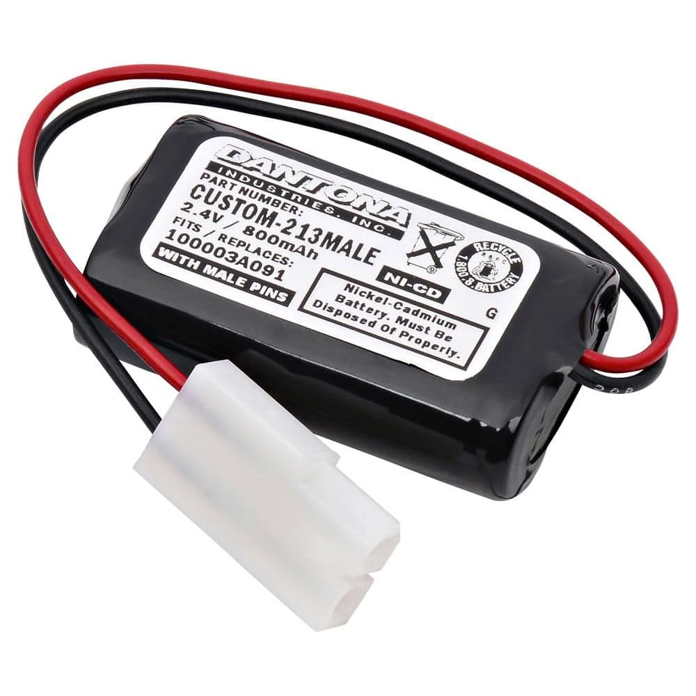 Dantona 2.4-Volt 800 mAh Ni-Cd battery for Chloride - 1000030086 Emergency Lighting by ULTRALAST GREEN 3 Dantona 2.4-Volt 800 mAh Ni-Cd battery for Chloride - 1000030086 Emergency Lighting by ULTRALAST GREEN