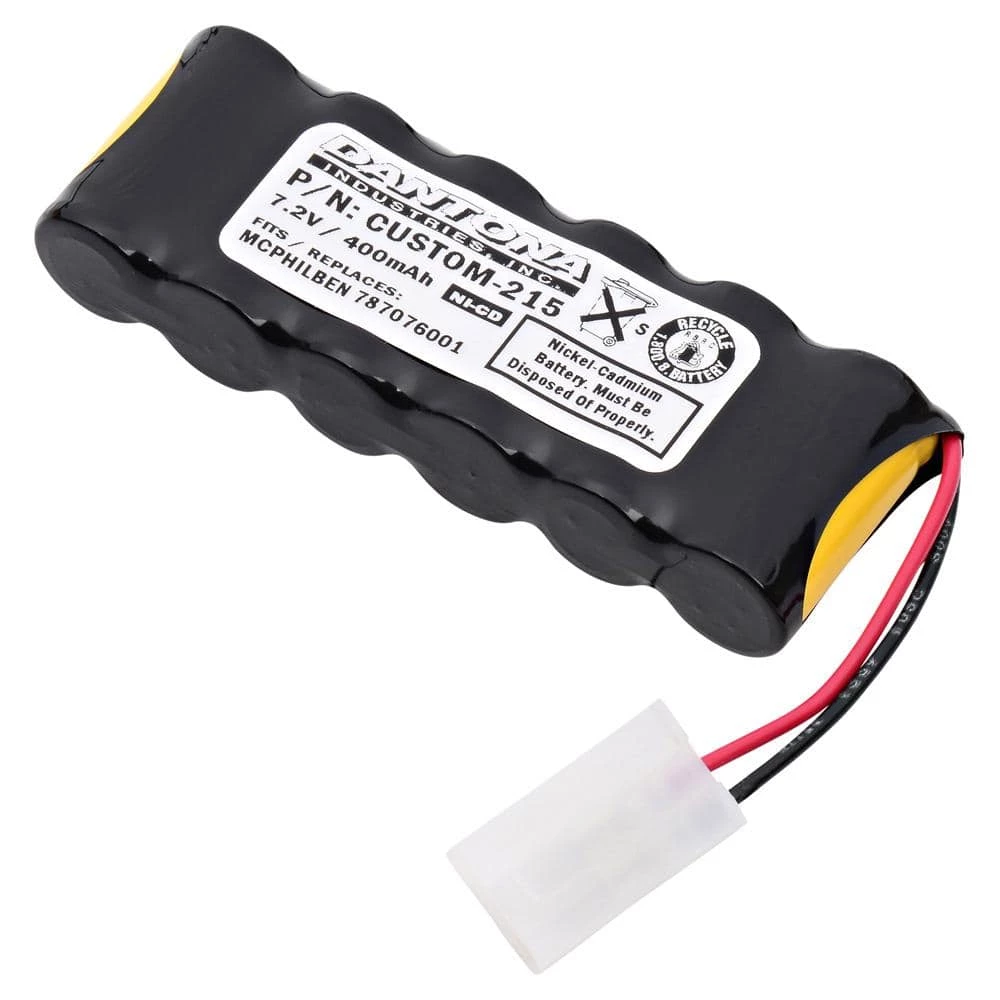 Dantona 7.2-Volt 400 mAh Ni-Cd battery for Mcphilben - 787076001 Emergency Lighting by ULTRALAST GREEN 3 Dantona 7.2-Volt 400 mAh Ni-Cd battery for Mcphilben - 787076001 Emergency Lighting by ULTRALAST GREEN