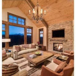 6-Light Weathered Wood Shabby Chic Candle-style Wooden Chandelier with Antique by Bella Depot -Bella Depot || ULTRALAST GREEN Sales weathered wood bella depot chandeliers fc4003 31 1000