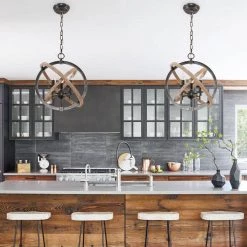 Farmhouse 5-Light Weathered Wood Globe Chandelier Vintage Candlestick Pendant by Bella Depot 21 Farmhouse 5-Light Weathered Wood Globe Chandelier Vintage Candlestick Pendant by Bella Depot -Bella Depot || ULTRALAST GREEN Sales weathered wood bella depot chandeliers fc4054 5h 31 1000