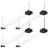 4 ft. 250-Watt Equivalent Integrated LED White Linkable Shop Light (4-Pack) by Cedar Hill -Bella Depot || ULTRALAST GREEN Sales white cedar hill shop lights 413501 64 1000