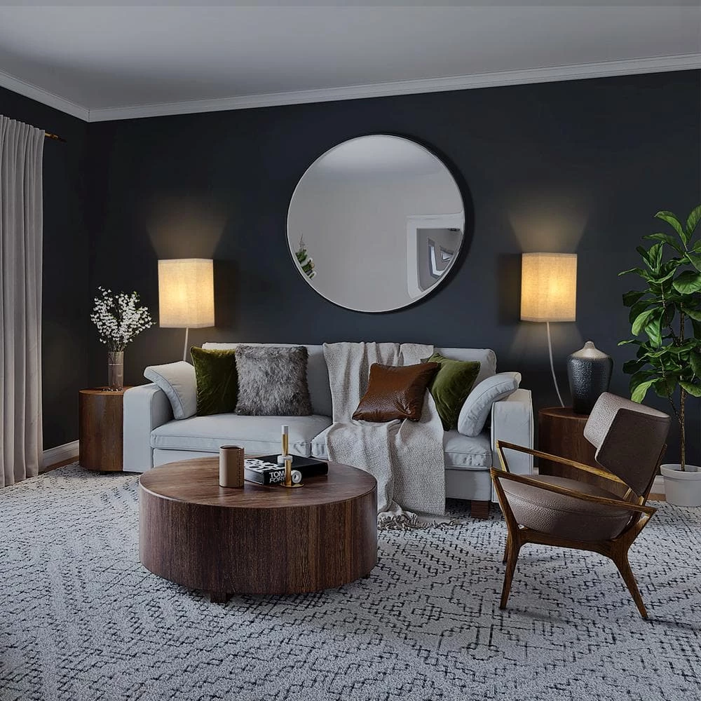 1-Light Square White Fabric LED Wall Sconce with Bulb (2-Pack) by Cedar Hill 9 1-Light Square White Fabric LED Wall Sconce with Bulb (2-Pack) by Cedar Hill - Image 8