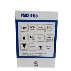 75-Watt Equivalent PAR30 Dimmable E26 LED Light Bulb 4000K (4-Pack) by Innoled -Bella Depot || ULTRALAST GREEN Sales white innoled led light bulbs inno par3011w4k fa 1000